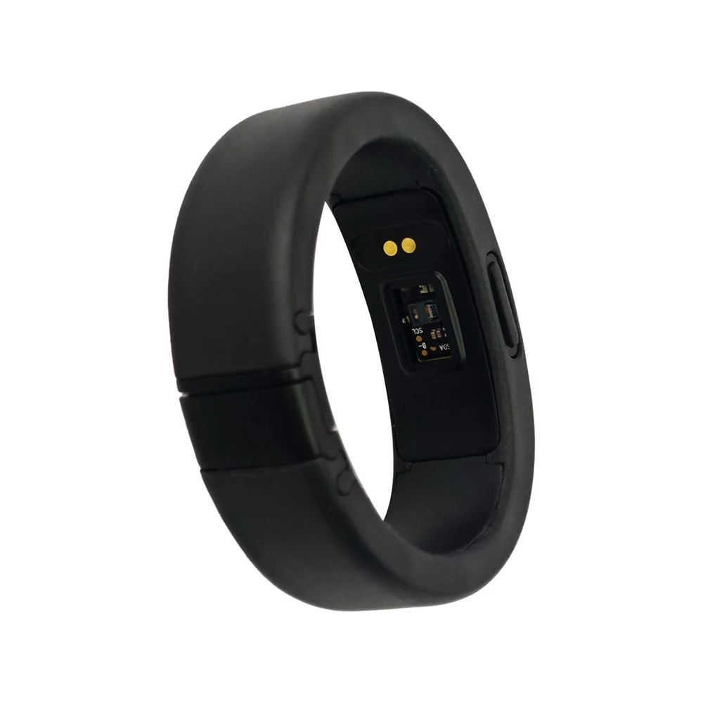 Interior de la pulsera Loop con el sensor y los contactos