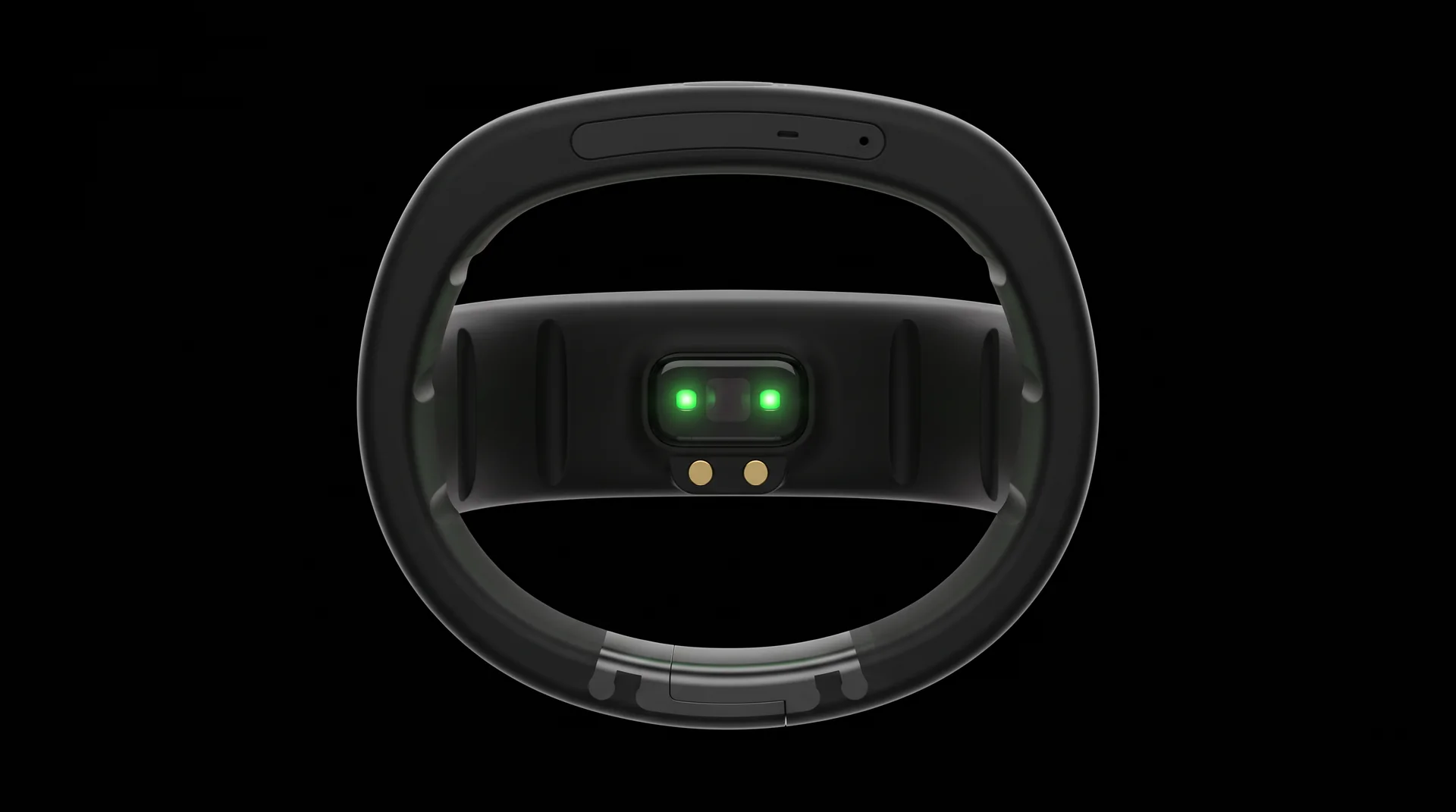 Parte interior de Loop: sensor de pulso, contactos de carga y bandeja SIM